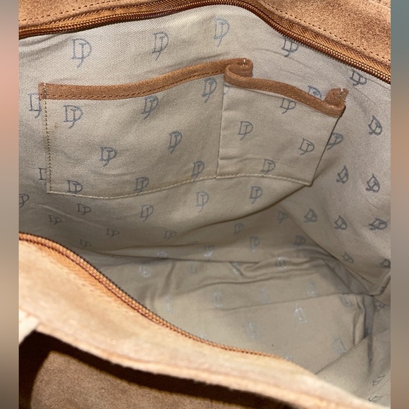 David Jeffery Cow Hide Shoulder Bag Tote - Picture 13 of 14